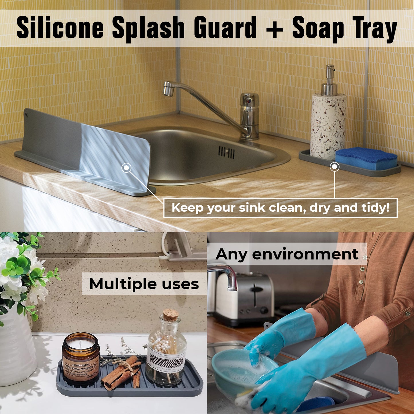 Silicone Sink Splash Guard